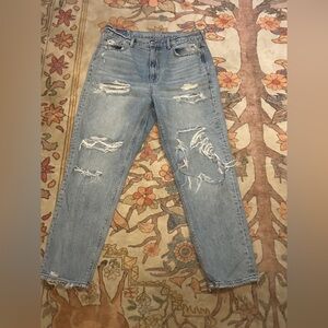 American Eagle Outfitters Light Blue Mom Jeans (Short)